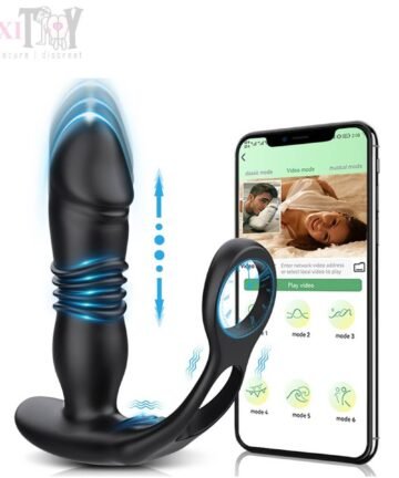 Thrusting Prostate Massager With Dual Rings