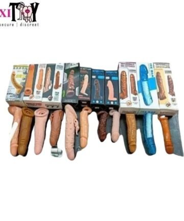 Reusable Jumbo Silicone Dragon Condom Dark Chocolate