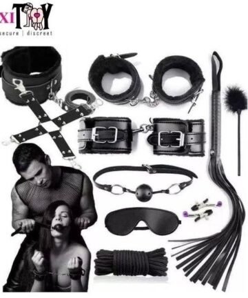 Premium 9 PIECE Leather BDSM Set