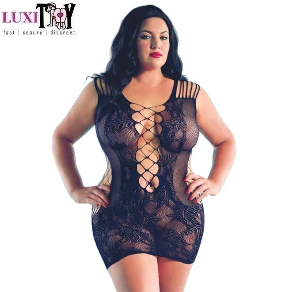 Scandal Peek-A-Boo Black Mini Dress XL In Pakistan